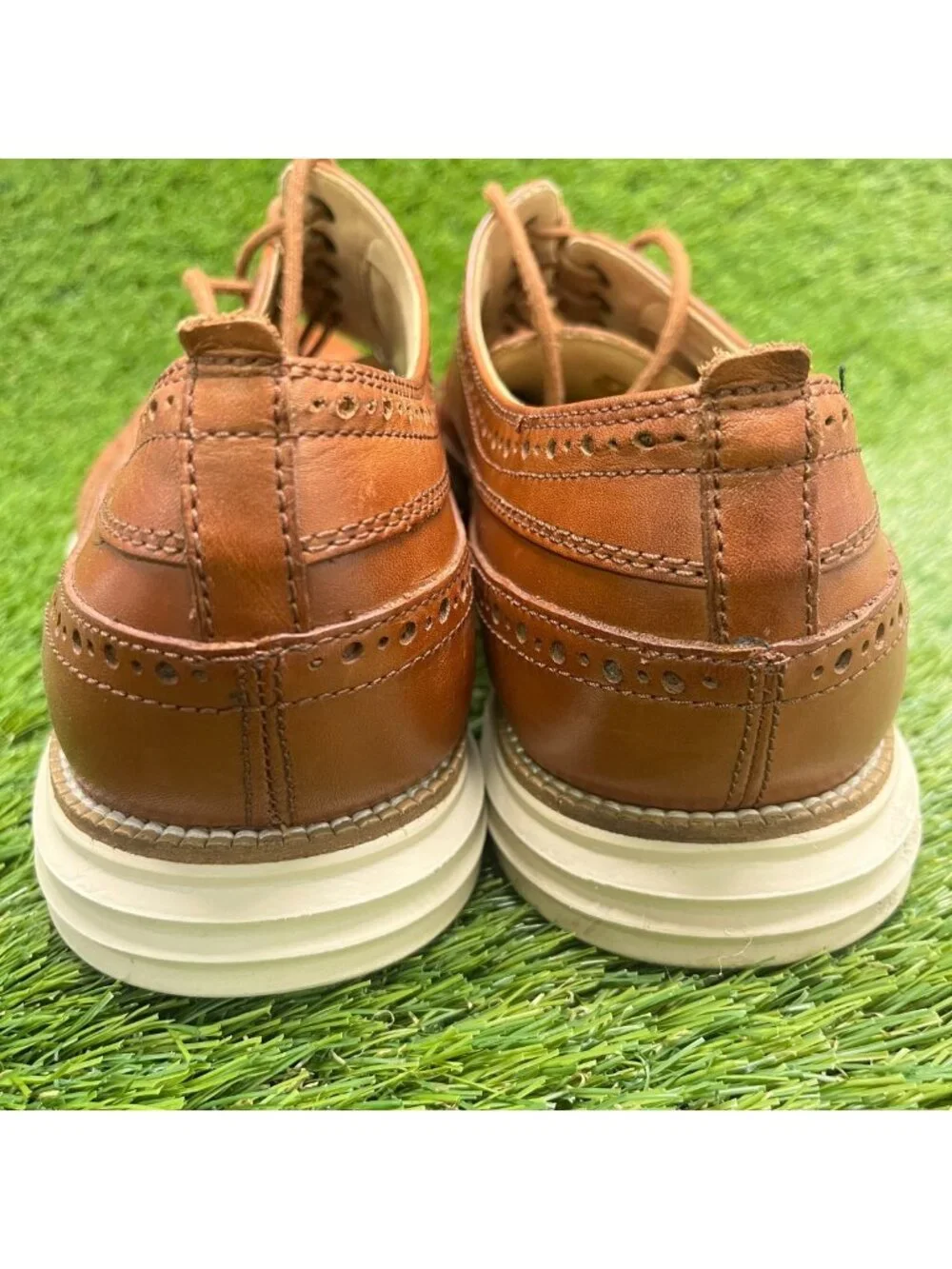 Cole Haan Original Grand Mens Size 11.5 Brown Classic Wingtip Oxford Shoes